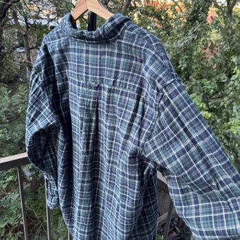 2000s Faded Plaid Flannel Shirt