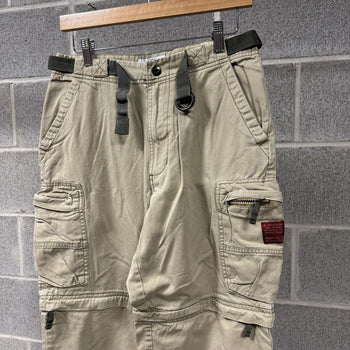 2000s Old Navy Tan Baggy Cargo Pants