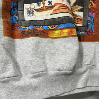 ONLINE CERAMICS STORYTELLER REAPER SKULL CREWNECK GREY