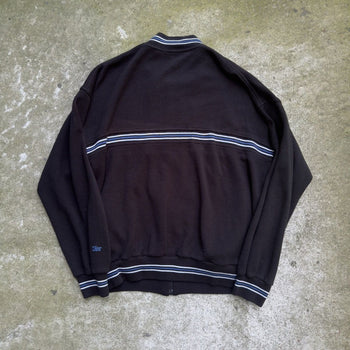 1990s DIOR MONSIEUR RAGLAN ZIP UP SWEATSHIRT BLACK