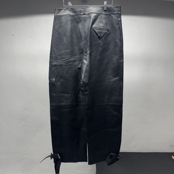 Bottega Veneta Pre Spring 2020 Leather Buckle Trouser Pants