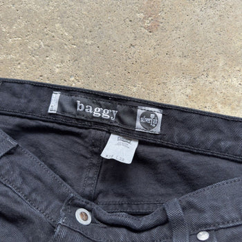 1990S LEVI’S SILVERTAB BLACK BAGGY DENIM SKATER JEANS