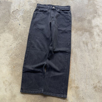 1990S LEVI'S 562 LOOSE FIT BAGGY DENIM BLACK SKATER JEANS