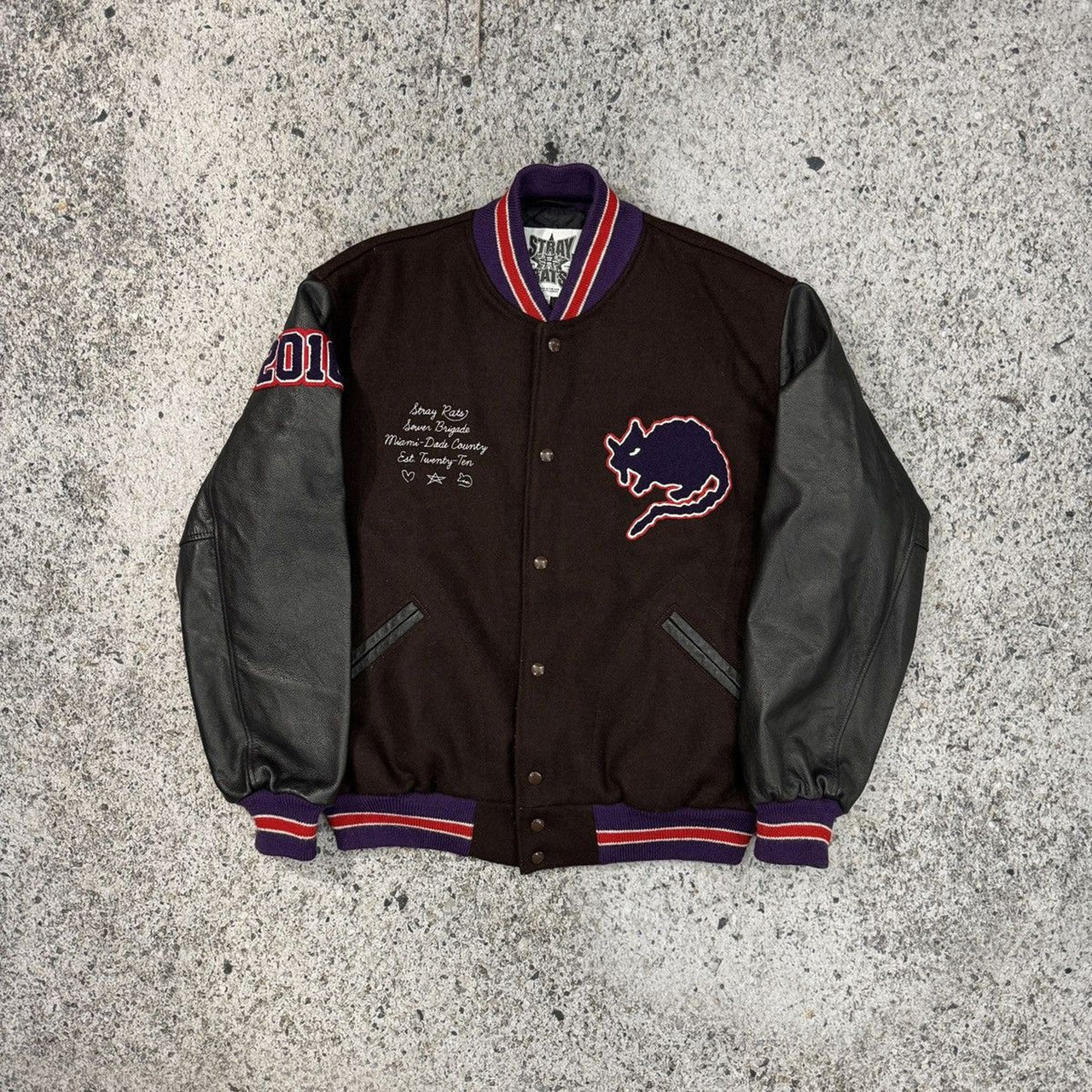 STRAY RATS 10 YEAR ANNIVERSARY VARSITY JACKET