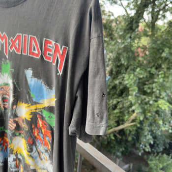 1990 Iron Maiden Tailgunner Europe Faded Tour Tee