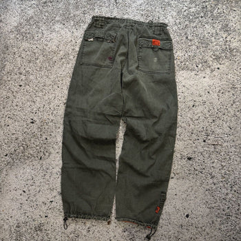 Pantalones cargo holgados tipo paracaídas PJ Mark descoloridos de la década de 2000