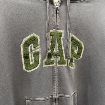 Vintage 2000s Gap Faded Distressed Boxy Zip Hoodie