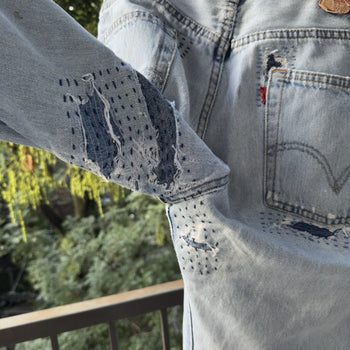 2000s Levi's 501xx Thrashed Faded Repaired Jeans