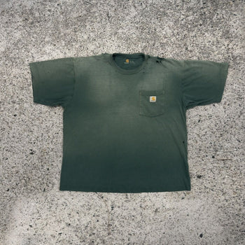 Camiseta desgastada descolorida Carhartt de gran tamaño