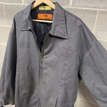 1990s Thrashed Faded Dirty Mechanic Work Jacket