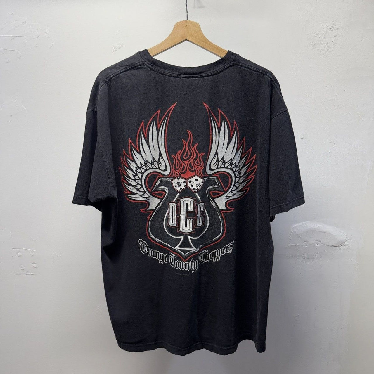 Vintage 2003 Orange County Choppers Dice Spade Biker Tee