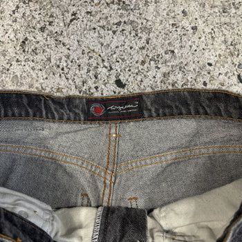 Vaqueros holgados estilo carpintero de pierna ancha estilo skater de Waza USA, década de 1990