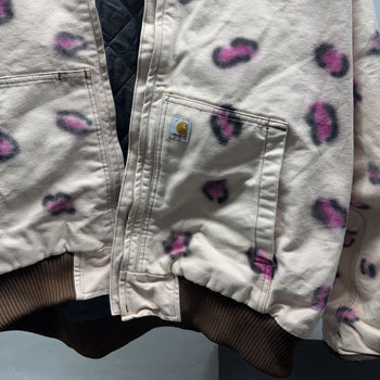 Carhartt Custom Leopard Print Heavyweight Work Jacket