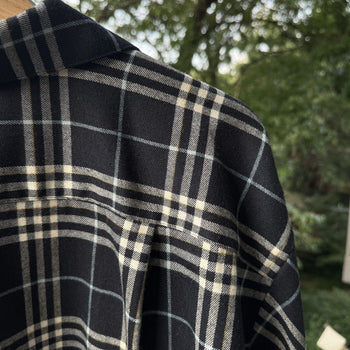 Doublet Puppet Animal Panda Plaid Flannel Shirt