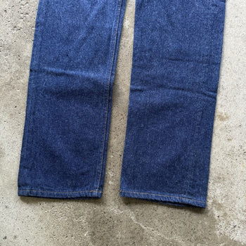 1990s LEVI’S 501 DARK WASH MADE IN USA DENIM JEANS