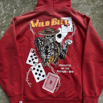 WARREN LOTAS WILD BILL SWEATSHIRT HOODIE RED