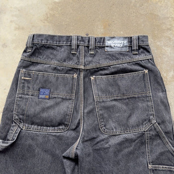 1990S/2000S Y2K FADED BAGGY DENIM SKATER CARPENTER JEAN SHORTS JORTS