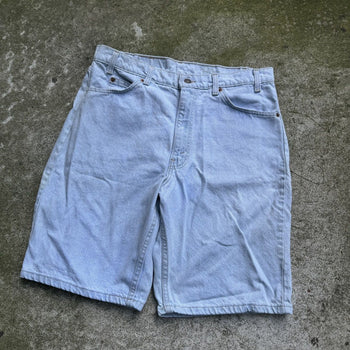 VINTAGE 90s LEVI'S 550 ORANGE TAB DENIM JEAN SHORTS JORTS