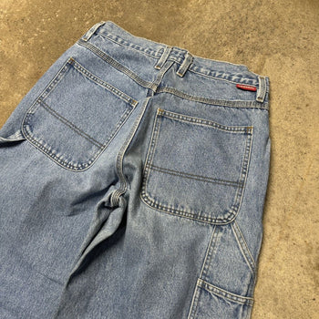 1990s UNIONBAY FADED BAGGY WIDE LEG DENIM SKATER JEANS