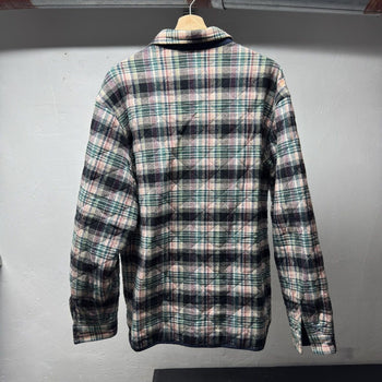 Supreme FW19 Quilted Plaid Flannel Zip Up Grunge
