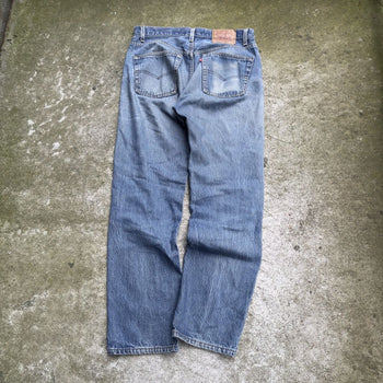 1990s LEVI'S 501XX MADE IN USA FADED THRASHED DENIM JEANS