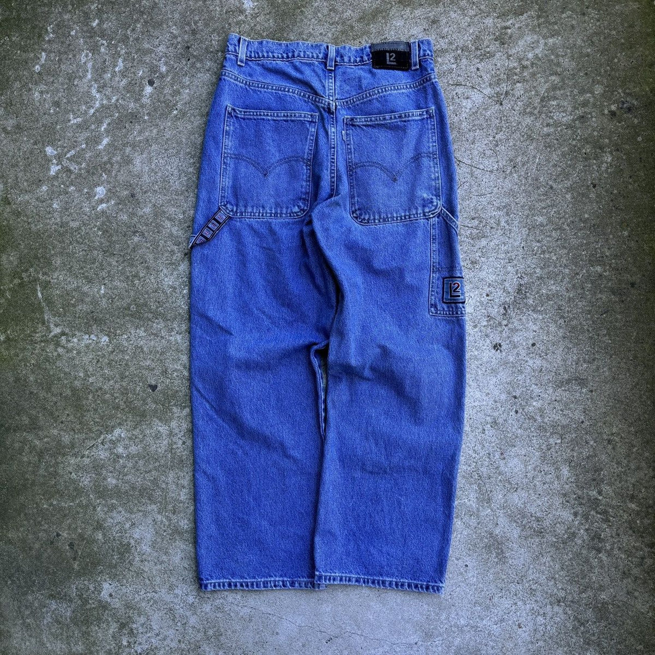 1990S LEVI'S L2 BAGGY WIDE LEG DENIM SKATER JEANS