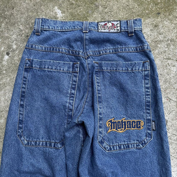 1990s Y2K MENACE BAGGY WIDE LEG DENIM SKATER JEANS