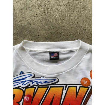 1990s NASCAR M&M'S ERNIE IRVAN ALL OVER PRINT TEE