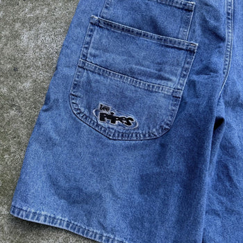 1990s LEE PIPES BAGGY DENIM SKATER JEAN SHORTS JORTS