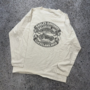 2000s Harley Davidson Henley Button Longsleeve