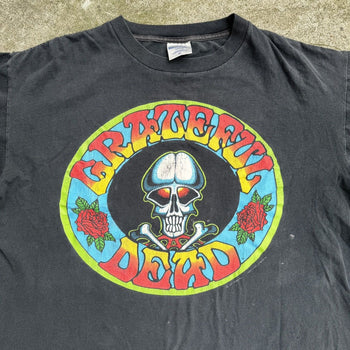 1990s GRATEFUL DEAD FADED SKULL TEE