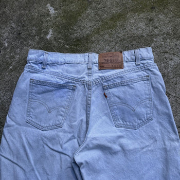 VINTAGE 90s LEVI'S 550 ORANGE TAB DENIM JEAN SHORTS JORTS