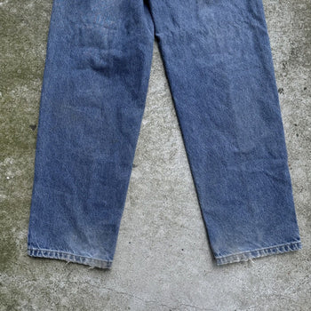 1990S Y2K TOMMY JEANS BAGGY FADED BLUE DENIM JEANS