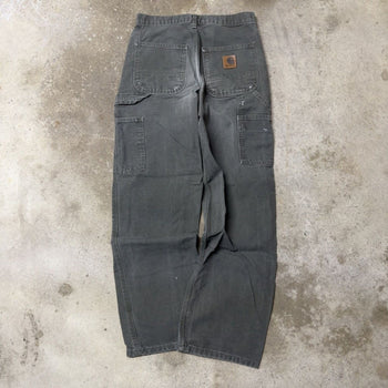 2000s Carhartt Baggy Faded Moss Green Carpenter Pants