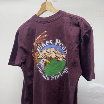 Vintage 1990s Harley Davidson Maroon Logo Tee