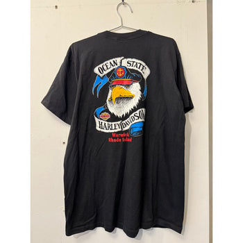 1990s HARLEY DAVIDSON WOLF RHODE ISLAND TEE