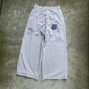 1990s JNCO JEANS BLUE CROWN BAGGY WIDE LEG KHAKI PANTS