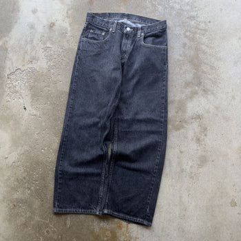 1990s LEVI'S 569 BLACK BAGGY DENIM SKATER JEANS