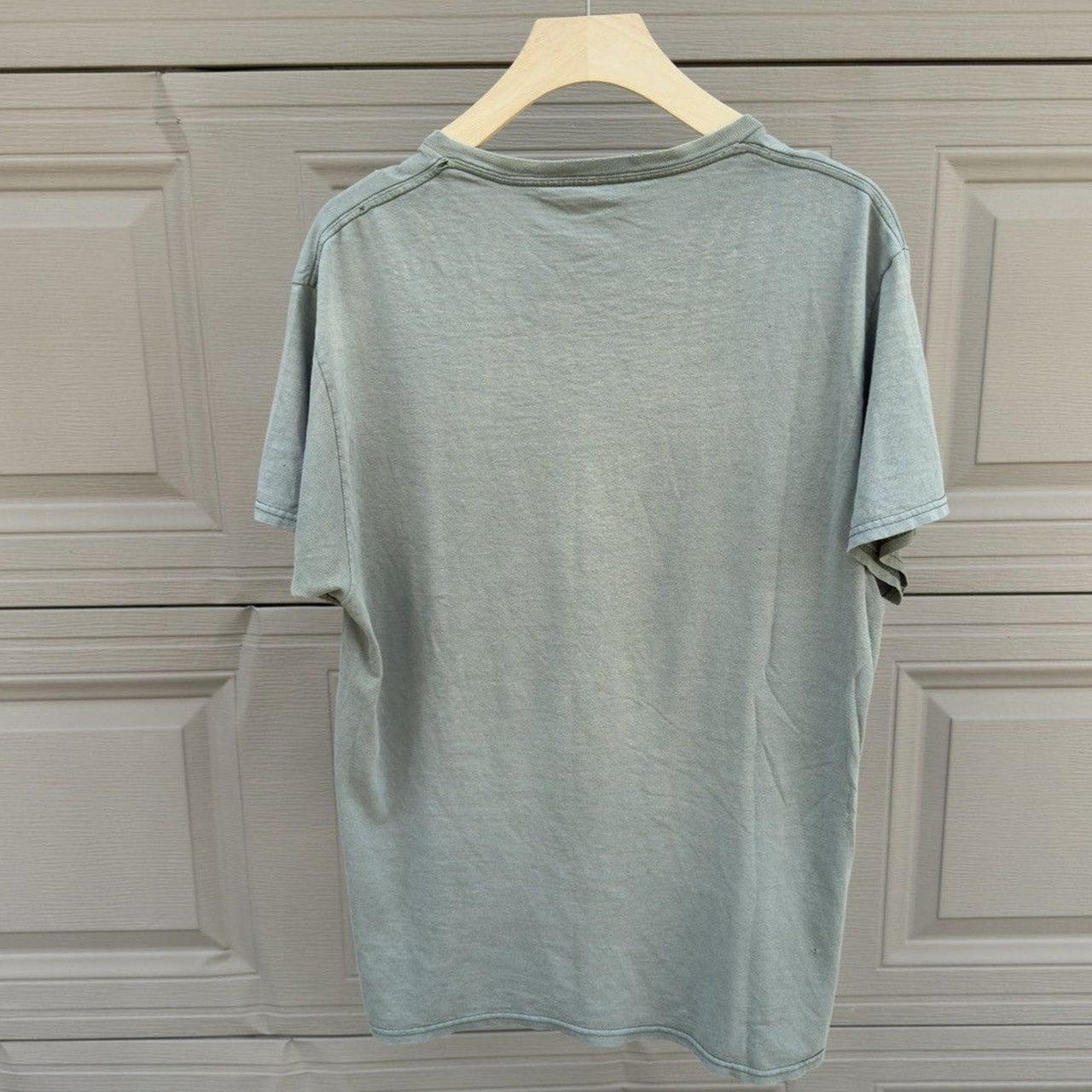 2000s Faded Green Thrashed Distressed Tee