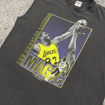 1990s Magic Johnson Starter Faded Thrashed Tank Top Tee