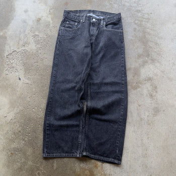 1990s LEVI'S 569 BLACK BAGGY DENIM SKATER JEANS