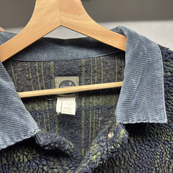 1990s Levi's Silvertab Grunge Plaid Deep Pile Fleece