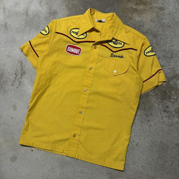 1950s 1960s PENNZOIL CHAPARRAL CHAIN STITCH BOWLING GARAGE SHIRT