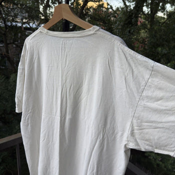 2000s Thrashed Faded Distressed Blank White Tee