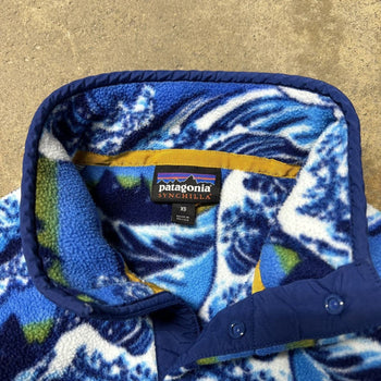 PATAGONIA SYNCHILLA FITZ ROY HOKUSAI WAVE SNAP FLEECE