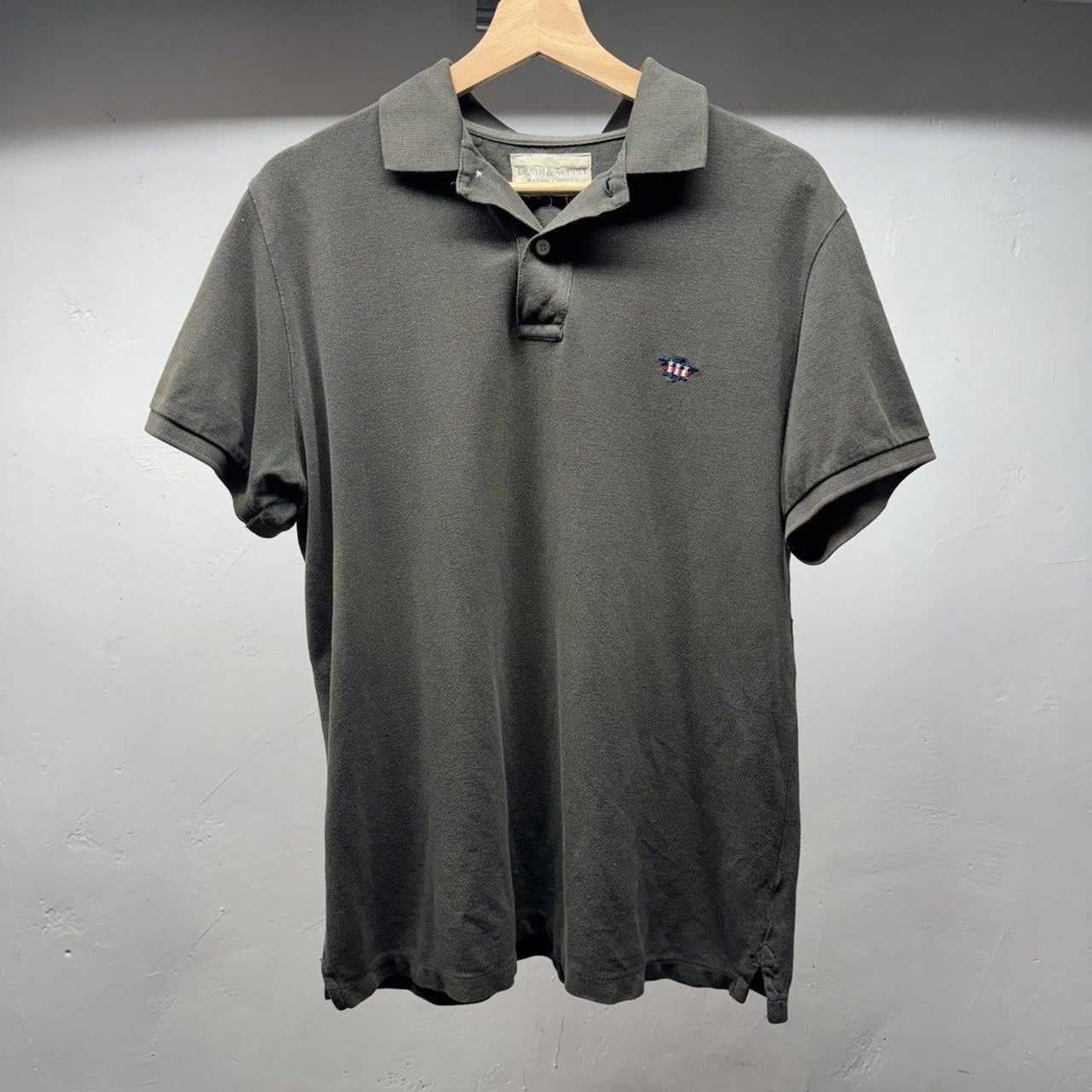 Denim & Supply Ralph Lauren Distressed American Flag Shirt