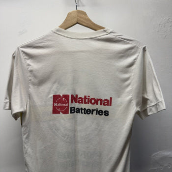Vintage 1980s Faded Filipino National Photo Battery Tee
