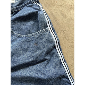 1990S/2000S Y2K BAGGY SKATER DENIM TRACK JEAN SHORTS JORTS