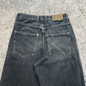 1990s Y2K Thrashed Faded Denim Skater Shorts