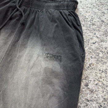 Vetements SS23 Runway Washed Black Double Layer Baggy Wide Leg Sweatpants